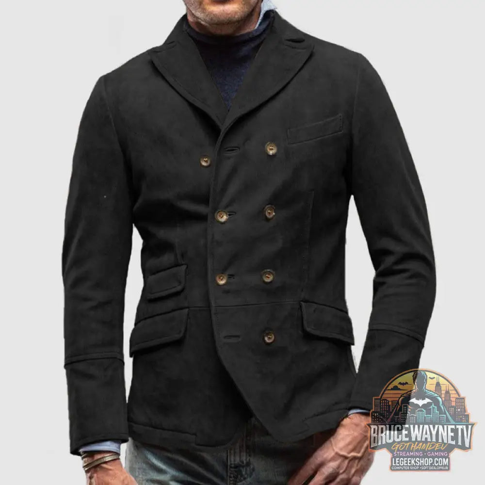 Veste Homme Casual Rétro Poches Zippées 5 Couleurs Polyester - Black / S - Veste Homme