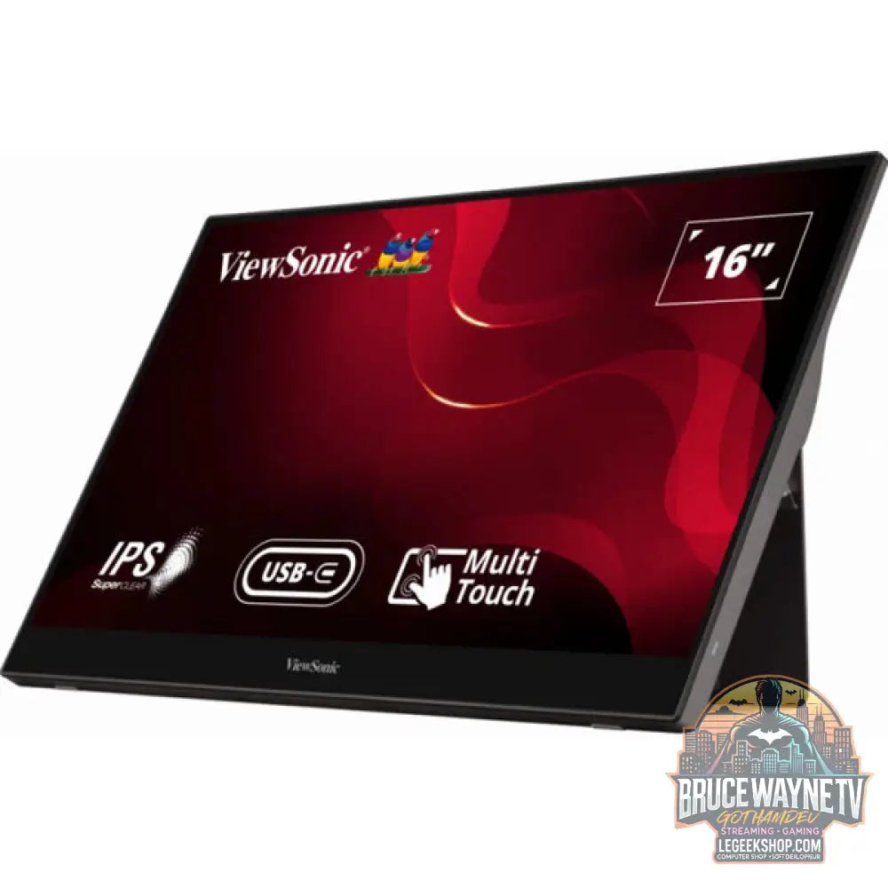 ViewSonic TD1655 15,6" Full HD IPS 60 Hz - ViewSonic - vue 3