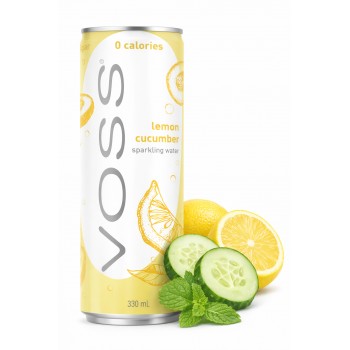 VOSS Lemon Cucumber Sparkling Water 330ml x 10