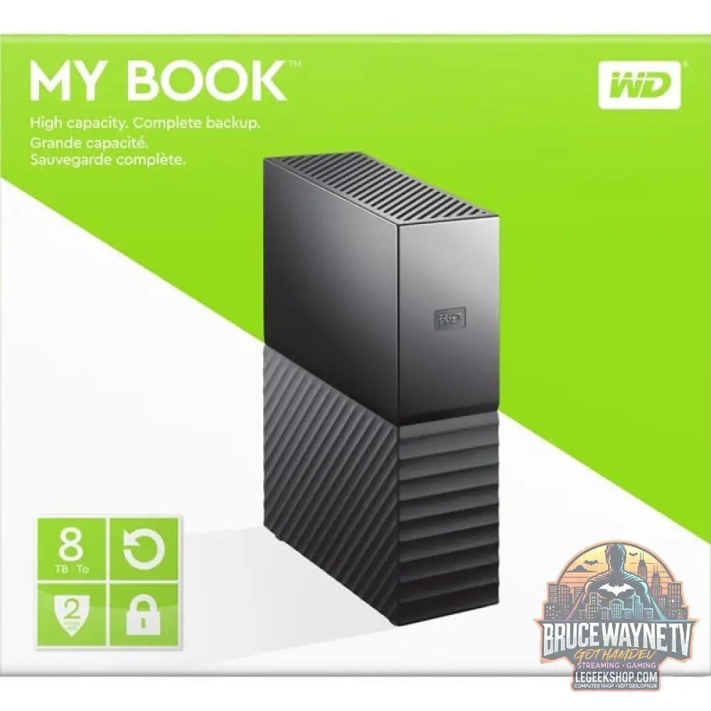 WD My Book 8 TB, Externe Festplatte noir, Micro-USB-B 3.2 Gen 1 (5 Gbit/s) - WD - vue 5