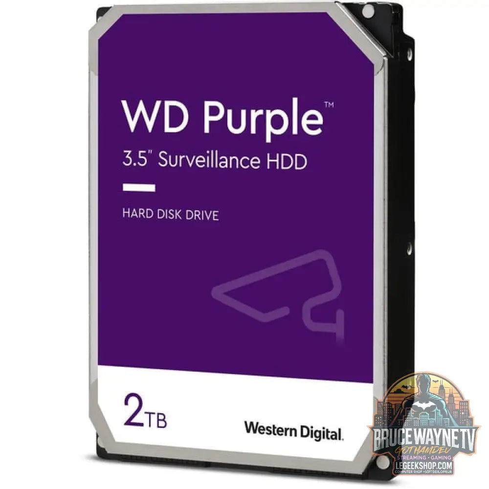 WD Purple 2 TB, Festplatte SATA 6 Gb/s, 3,5" - WD - vue 2