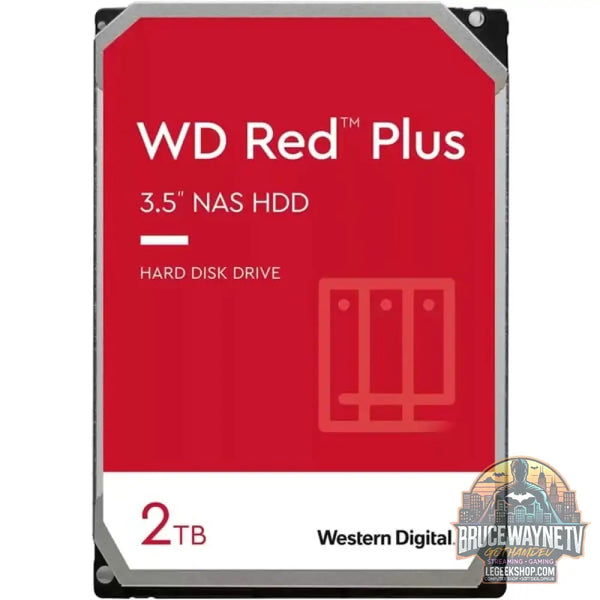 WD Red Plus NAS-Festplatte 2 TB SATA 6 Gb/s, 3,5", 24/7 - WD