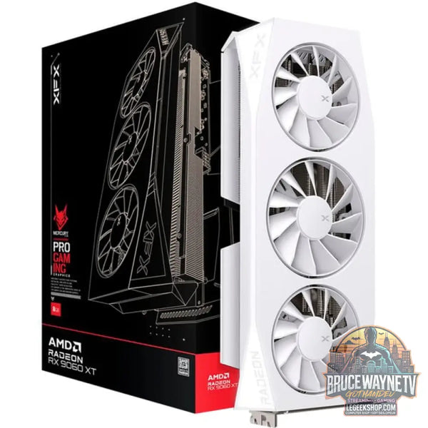 XFX Radeon RX 9060 XT Mercury OC, carte graphique blanc, RDNA4, GDDR6, 2x DisplayPort, 1x HDMI 2.1 - XFX