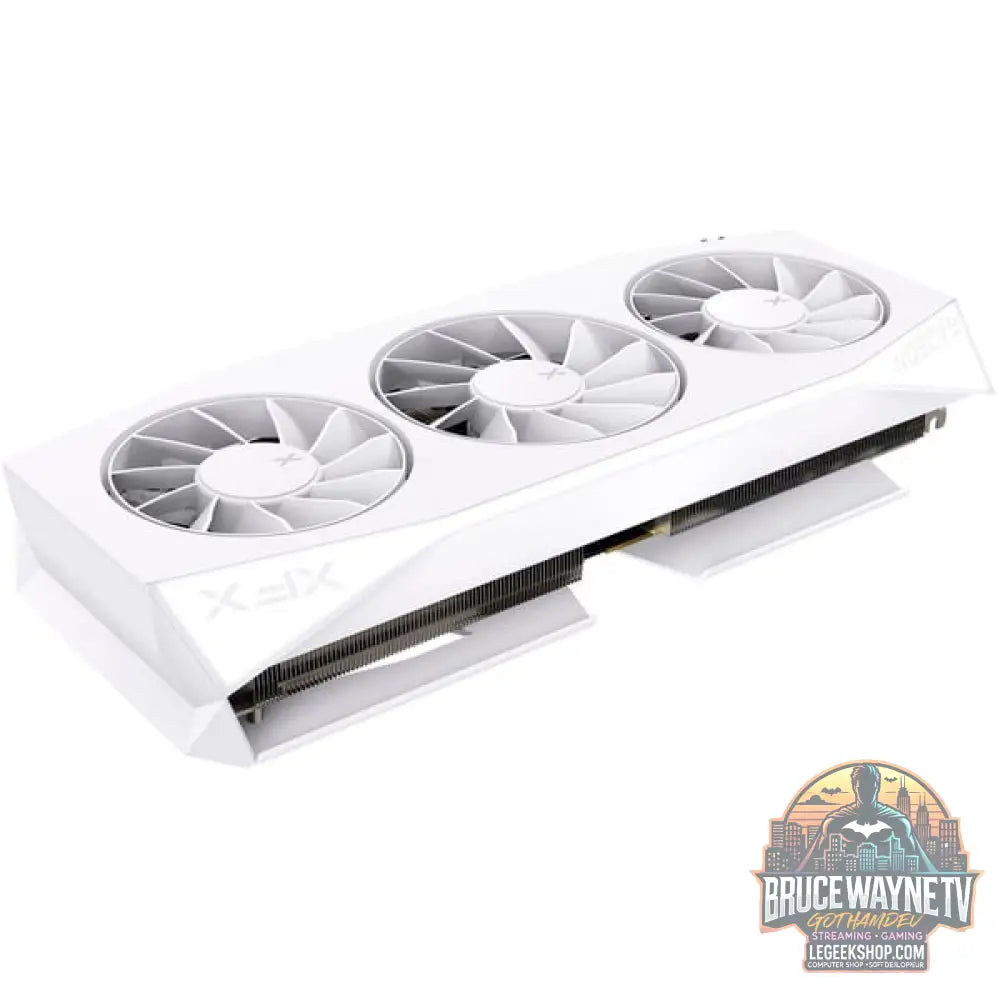 XFX Radeon RX 9060 XT Mercury OC, carte graphique blanc, RDNA4, GDDR6, 2x DisplayPort, 1x HDMI 2.1 - XFX - vue 3