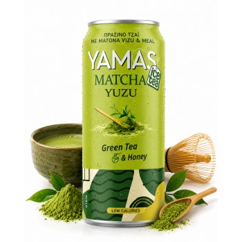 Yamas Green Tea Matcha&Yuzu 330 ml x 24