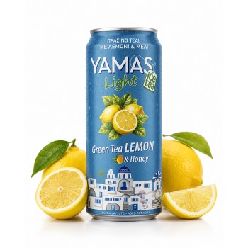 Yamas Light Green Tea Lemon&Honey 330 ml x 24