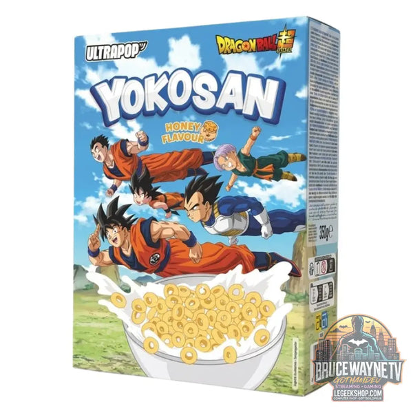 Yokosan Dragon Ball Super saveur miel céréales au goût de miel de 350 g (Lot de 8) - Snacks & boissons importés