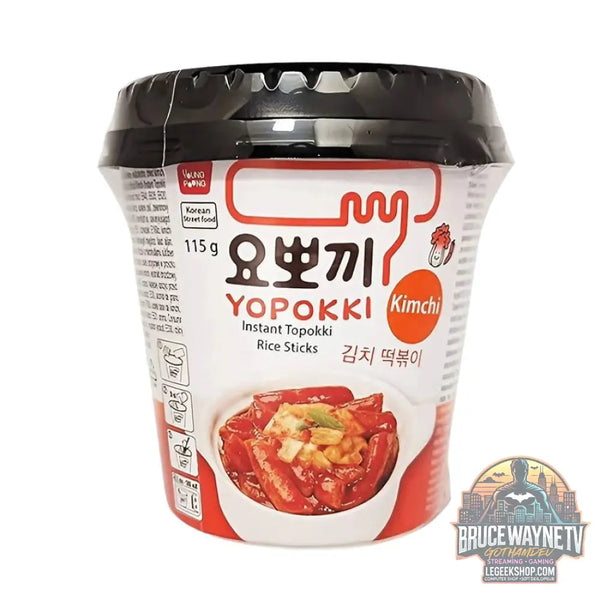 Yopokki Kimchi Topokki topokki en tasse au goût kimchi de 120g (Paquet de 30) - Snacks & boissons importés