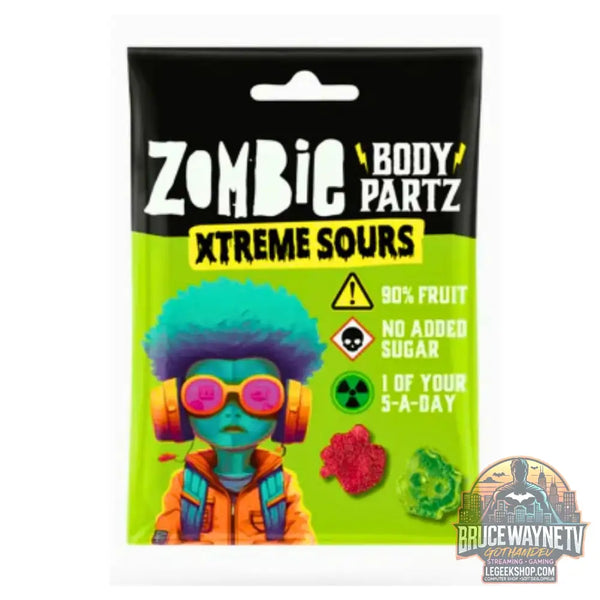 Zombie Body Partz Xtreme Sours bonbons gélifiés acidulés de 35g (Pack de 12) - Snacks & boissons importés