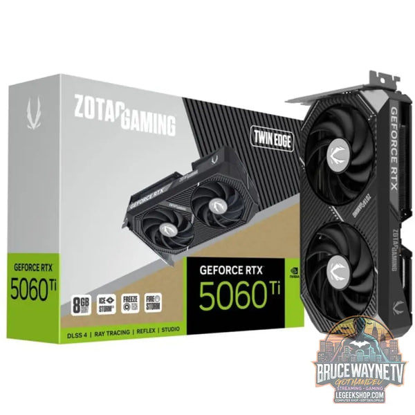 ZOTAC GeForce RTX 5060 Ti Twin Edge 8GB, carte graphique DLSS 4, 3x DisplayPort, 1x HDMI 2.1 - ZOTAC