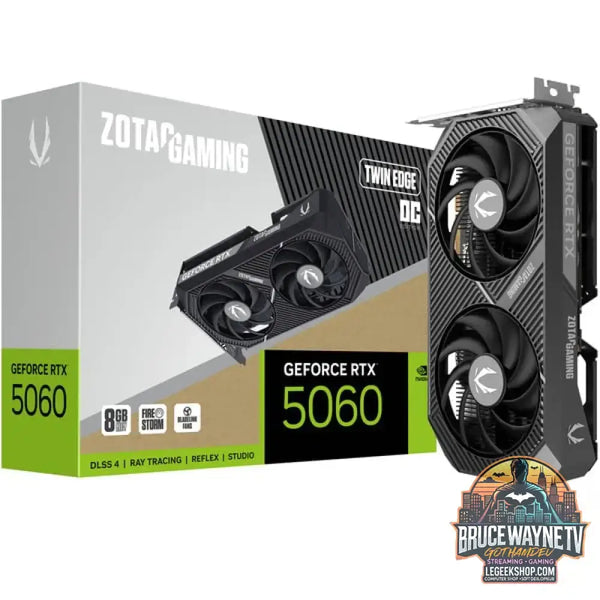 ZOTAC GeForce RTX 5060 Twin Edge OC, carte graphique DLSS 4, 3x DisplayPort, 1x HDMI 2.1 - ZOTAC