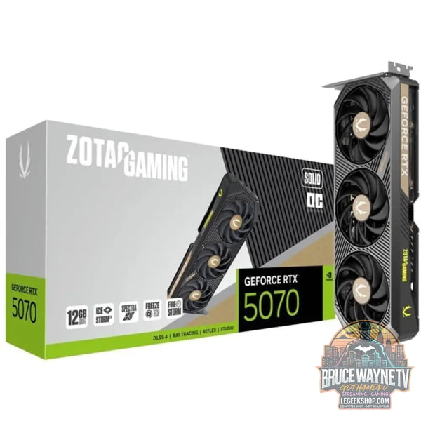 ZOTAC Geforce RTX 5070 SOLID OC, carte graphique DLSS 4, 3x DisplayPort, 1x HDM - ZOTAC