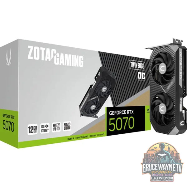 ZOTAC GeForce RTX 5070 Twin Edge OC, carte graphique DLSS 4, 3x DisplayPort, 1x HDM - ZOTAC