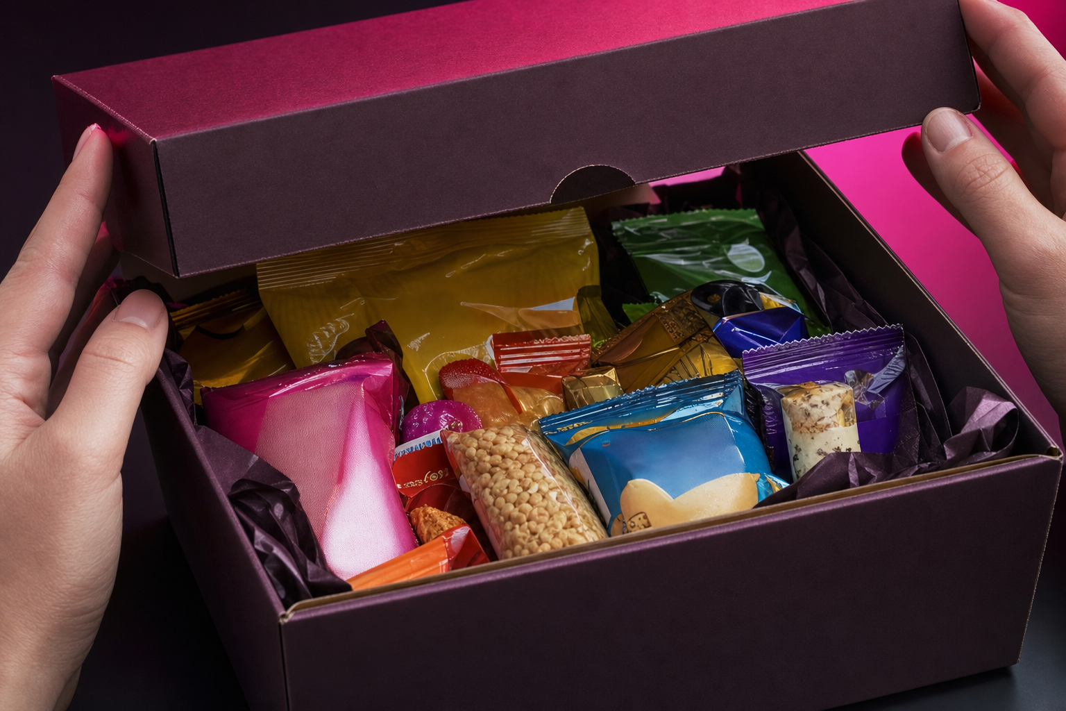 Snack box Candy Geekland — unboxing
